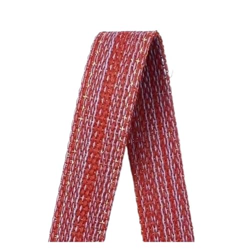 2/5/10M 25-34mm Jacquard Gurtband Spitzenband for Nähen von Kleidung Gepäckband Schuhe Dekorationen Klebeband DIY Zubehör für Kleidung Home Decor Hochzeit Tasche Riemen(Red-25mm,10Meters) von MOHUIED
