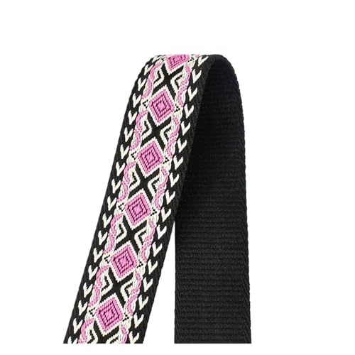 2/5 m, 38/50 mm, Jacquard-Gurtband, 1,8, dickes Band for Nähen von Gepäck, Schultergurt, DIY-Kleidungszubehör für Kleidung Home Decor Hochzeit Tasche Riemen(03-38mm,5Meters) von MOHUIED