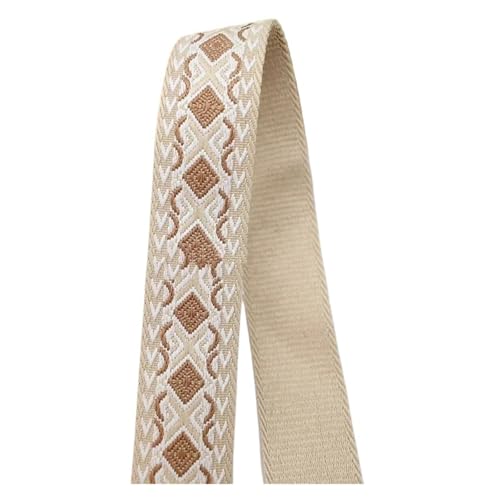 2/5 m, 38/50 mm, Jacquard-Gurtband, 1,8, dickes Band for Nähen von Gepäck, Schultergurt, DIY-Kleidungszubehör für Kleidung Home Decor Hochzeit Tasche Riemen(05-38mm,5Meters) von MOHUIED