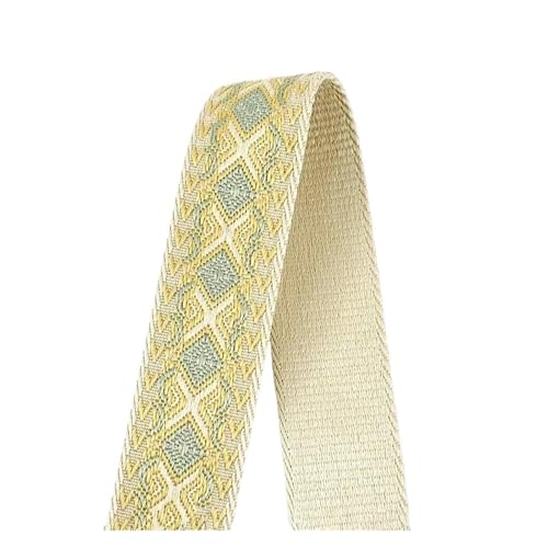 2/5 m, 38/50 mm, Jacquard-Gurtband, 1,8, dickes Band for Nähen von Gepäck, Schultergurt, DIY-Kleidungszubehör für Kleidung Home Decor Hochzeit Tasche Riemen(07-38mm,2Meters) von MOHUIED
