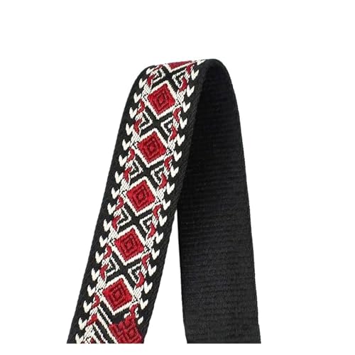 2/5 m, 38/50 mm, Jacquard-Gurtband, 1,8, dickes Band for Nähen von Gepäck, Schultergurt, DIY-Kleidungszubehör für Kleidung Home Decor Hochzeit Tasche Riemen(12-38mm,5Meters) von MOHUIED