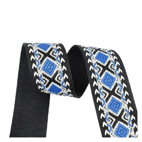 2/5 m, 38/50 mm, Jacquard-Gurtband, 1,8, dickes Band for Nähen von Gepäck, Schultergurt, DIY-Kleidungszubehör für Kleidung Home Decor Hochzeit Tasche Riemen(13-50mm,2Meters) von MOHUIED