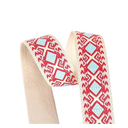 2/5 m, 38/50 mm, Jacquard-Gurtband, 1,8, dickes Band for Nähen von Gepäck, Schultergurt, DIY-Kleidungszubehör für Kleidung Home Decor Hochzeit Tasche Riemen(9-50mm,5Meters) von MOHUIED