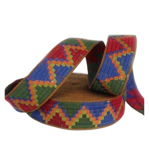 2/5M 3cm Farbiges Gurtband Jacquardband Band Taschengurt Kleidung Spitze Baumwollband Gürtel Nähzubehör für Kleidung Home Decor Hochzeit Tasche Riemen(Color 3,2Meters) von MOHUIED