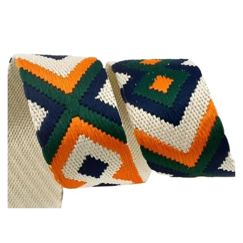 2-5 Meter 38/50 mm Jacquard-Taschengurtband, Gurtband, Bekleidungsdekor, Bundband, Schrägband, DIY-Taschen, Nähzubehör für Kleidung Home Decor Hochzeit Tasche Riemen(07-38mm,3.0Meters) von MOHUIED