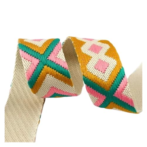 2-5 Meter 38/50 mm Jacquard-Taschengurtband, Gurtband, Bekleidungsdekor, Bundband, Schrägband, DIY-Taschen, Nähzubehör für Kleidung Home Decor Hochzeit Tasche Riemen(14-38mm,3.0Meters) von MOHUIED