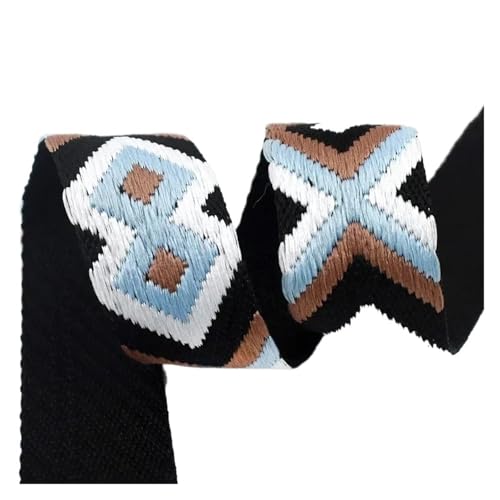 2-5 Meter 38/50 mm Jacquard-Taschengurtband, Gurtband, Bekleidungsdekor, Bundband, Schrägband, DIY-Taschen, Nähzubehör für Kleidung Home Decor Hochzeit Tasche Riemen(23-38mm,5Meters) von MOHUIED