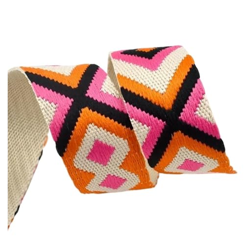 2-5 Meter 38/50 mm Jacquard-Taschengurtband, Gurtband, Bekleidungsdekor, Bundband, Schrägband, DIY-Taschen, Nähzubehör für Kleidung Home Decor Hochzeit Tasche Riemen(37-38mm,5Meters) von MOHUIED