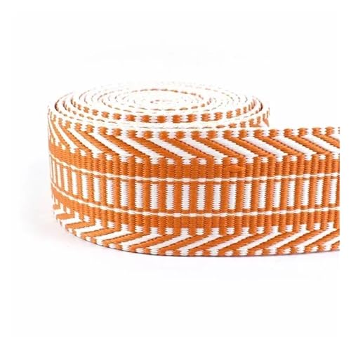 2 Meter 38 mm dickes Jacquard-Gurtband, Gepäck, dekoratives Gürtelband, DIY-Taschen, Schultergurt, Nähzubehör für Kleidung Home Decor Hochzeit Tasche Riemen(Color 15) von MOHUIED