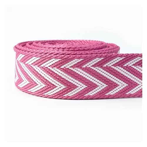 2 Meter 38 mm dickes Jacquard-Gurtband, Gepäck, dekoratives Gürtelband, DIY-Taschen, Schultergurt, Nähzubehör für Kleidung Home Decor Hochzeit Tasche Riemen(Color 33) von MOHUIED