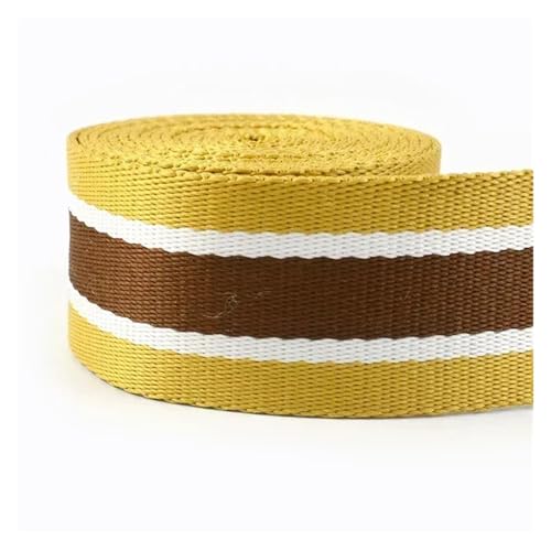 2 Meter 38 mm dickes Jacquard-Gurtband, Gepäck, dekoratives Gürtelband, DIY-Taschen, Schultergurt, Nähzubehör für Kleidung Home Decor Hochzeit Tasche Riemen(Color 38) von MOHUIED