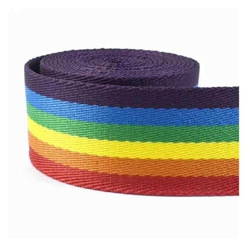 2 Meter 38 mm dickes Jacquard-Gurtband, Gepäck, dekoratives Gürtelband, DIY-Taschen, Schultergurt, Nähzubehör für Kleidung Home Decor Hochzeit Tasche Riemen(Color 40) von MOHUIED