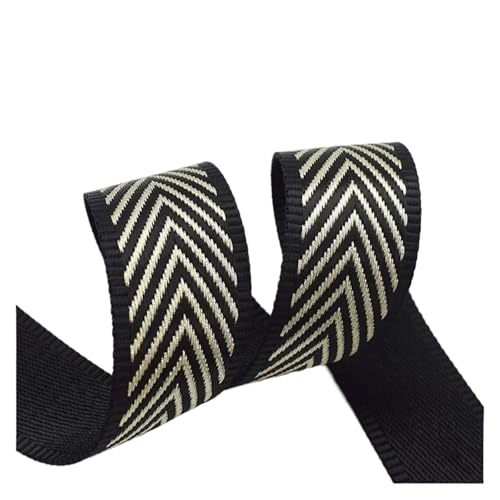 2 Meter 38 mm dickes Jacquard-Gurtband, Gepäck, dekoratives Gürtelband, DIY-Taschen, Schultergurt, Nähzubehör für Kleidung Home Decor Hochzeit Tasche Riemen(Color 44) von MOHUIED
