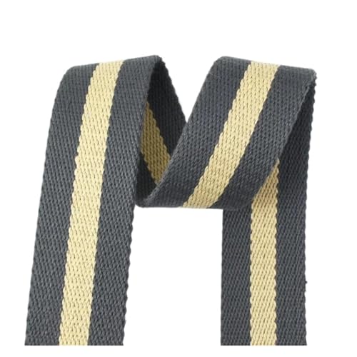 38mm 2,5mm Dicke 1-10M Jacquard Gurtband Band Taschen Strap Bias Bindung für Kleidung Home Decor Hochzeit Tasche Riemen(Color 6,38mm-2Meters) von MOHUIED