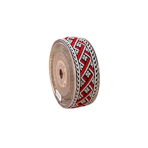 3cm Rand Dekoration Band Stoff Stickerei Aufkleber Home Textile DIY Kleidung Nähen Liefert Handwerk Accessor für Kleidung Home Decor Hochzeit Tasche Riemen(Color 2 3cm,5 Yard) von MOHUIED