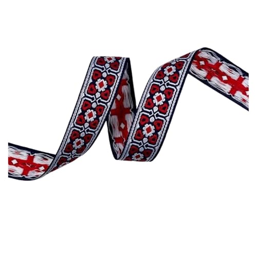 3cm Rand Dekoration Band Stoff Stickerei Aufkleber Home Textile DIY Kleidung Nähen Liefert Handwerk Accessor für Kleidung Home Decor Hochzeit Tasche Riemen(Color 4 3cm,5 Yard) von MOHUIED