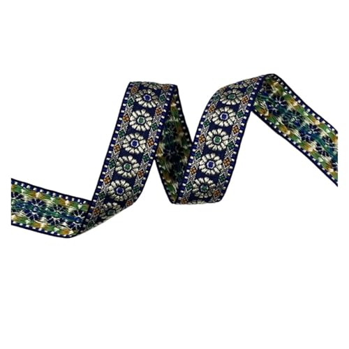 3cm Rand Dekoration Band Stoff Stickerei Aufkleber Home Textile DIY Kleidung Nähen Liefert Handwerk Accessor für Kleidung Home Decor Hochzeit Tasche Riemen(Color 6 3cm,10 Yard) von MOHUIED