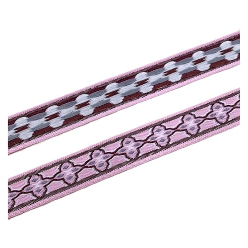 5 Yards 1/2“ 15MM bestickte Jacquard glänzende Bänder Trim Dekoration for Kleidung Spitze Nähen für Kleidung Home Decor Hochzeit Tasche Riemen(Color 21) von MOHUIED