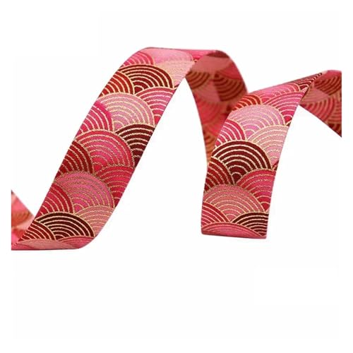 5 Yards 10/25/40mm Jacquard Gurtband Spitzenband for Nähen von Kleidung, Tasche, Dekorationsband, DIY-Zubehör für Kleidung Home Decor Hochzeit Tasche Riemen(Color 1,40mm-5Yards) von MOHUIED
