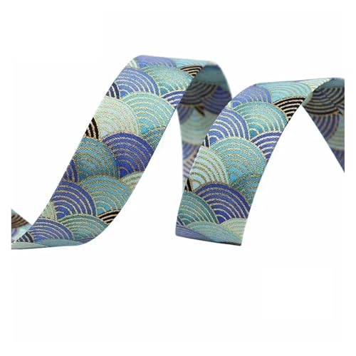 5 Yards 10/25/40mm Jacquard Gurtband Spitzenband for Nähen von Kleidung, Tasche, Dekorationsband, DIY-Zubehör für Kleidung Home Decor Hochzeit Tasche Riemen(Color 3,40mm-5Yards) von MOHUIED