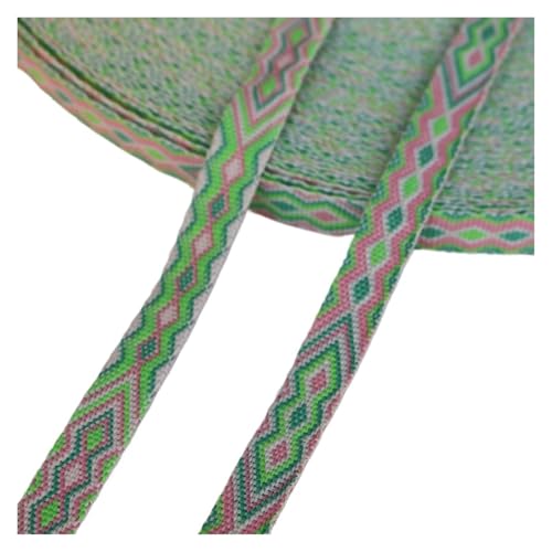 5 Yards Breite 13,0mm 0, Zoll Verdickt Jacquard Band Armband Verzierung für Kleidung Home Decor Hochzeit Tasche Riemen(Color8) von MOHUIED