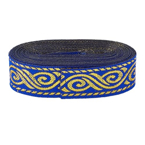 7,6 Yards Doppel Seite Jacquard Band Trim Embroideried Gurtband Gewebte Rand Fransen Stoff Flache für Kleidung Home Decor Hochzeit Tasche Riemen(Type 2) von MOHUIED