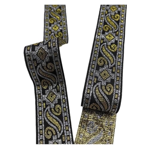 7 Meter 3, cm Blumenmuster bestickte Jacquardbänder, gewebte Spitzenborte for Nähen von Kleidersäcken und Vorhängen für Kleidung Home Decor Hochzeit Tasche Riemen(Color 13) von MOHUIED