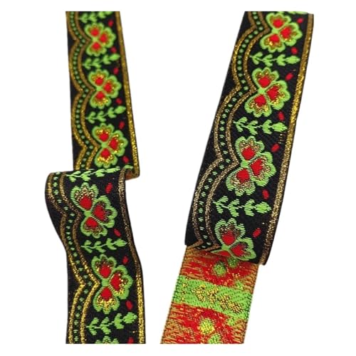 7 Meter 3, cm Blumenmuster bestickte Jacquardbänder, gewebte Spitzenborte for Nähen von Kleidersäcken und Vorhängen für Kleidung Home Decor Hochzeit Tasche Riemen(Color 28) von MOHUIED