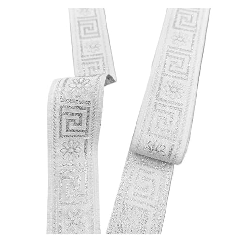 7 Meter 3, cm Blumenmuster bestickte Jacquardbänder, gewebte Spitzenborte for Nähen von Kleidersäcken und Vorhängen für Kleidung Home Decor Hochzeit Tasche Riemen(Color1) von MOHUIED
