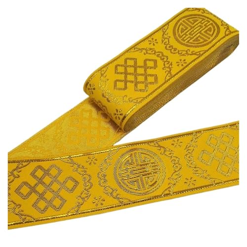 7 Meter 50 mm Vintage Stickerei Spitzenband Spitzenbesatz DIY Kleidung Tasche Zubehör Bestickter Stoff für Kleidung Home Decor Hochzeit Tasche Riemen(50MM color 23) von MOHUIED
