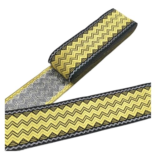 7 Meter 50 mm Vintage Stickerei Spitzenband Spitzenbesatz DIY Kleidung Tasche Zubehör Bestickter Stoff für Kleidung Home Decor Hochzeit Tasche Riemen(50MM color 25) von MOHUIED