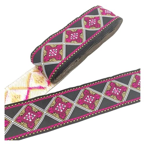 7 Meter 50 mm Vintage Stickerei Spitzenband Spitzenbesatz DIY Kleidung Tasche Zubehör Bestickter Stoff für Kleidung Home Decor Hochzeit Tasche Riemen(50MM color 44) von MOHUIED