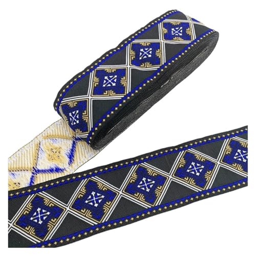 7 Meter 50 mm Vintage Stickerei Spitzenband Spitzenbesatz DIY Kleidung Tasche Zubehör Bestickter Stoff für Kleidung Home Decor Hochzeit Tasche Riemen(50MM color 46) von MOHUIED