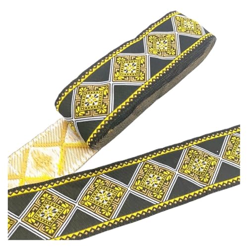 7 Meter 50 mm Vintage Stickerei Spitzenband Spitzenbesatz DIY Kleidung Tasche Zubehör Bestickter Stoff für Kleidung Home Decor Hochzeit Tasche Riemen(50MM color 49) von MOHUIED