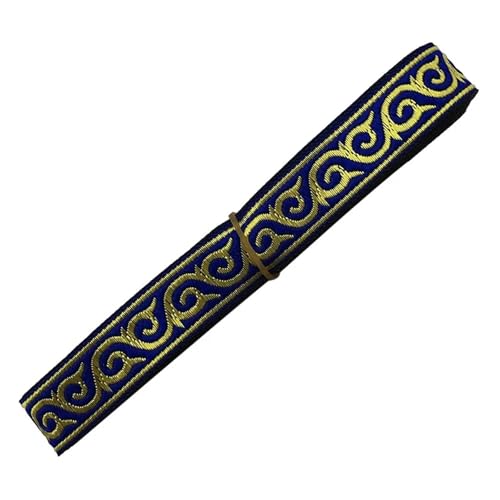 7 Yards 2cm Embroid Lace Trim Jacquard Ribbon for Kleidersäcke Vorhang DIY Zubehör für Kleidung Home Decor Hochzeit Tasche Riemen(Color 10) von MOHUIED