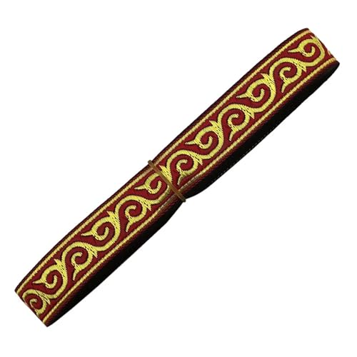 7 Yards 2cm Embroid Lace Trim Jacquard Ribbon for Kleidersäcke Vorhang DIY Zubehör für Kleidung Home Decor Hochzeit Tasche Riemen(Color 11) von MOHUIED