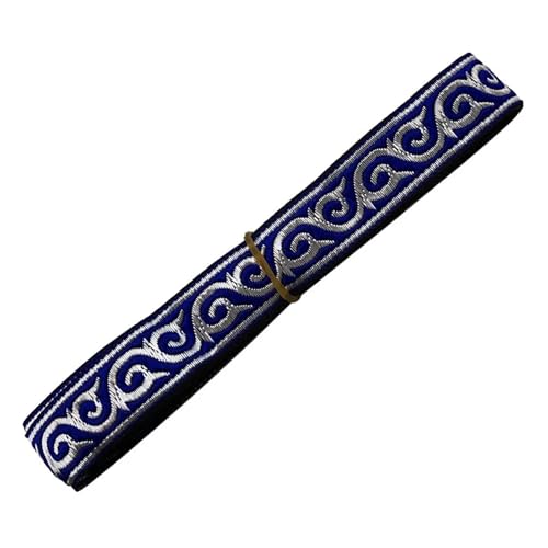7 Yards 2cm Embroid Lace Trim Jacquard Ribbon for Kleidersäcke Vorhang DIY Zubehör für Kleidung Home Decor Hochzeit Tasche Riemen(Color 12) von MOHUIED
