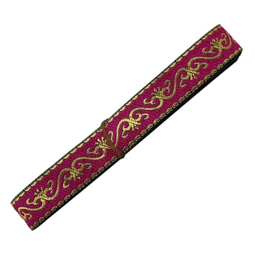 7 Yards 2cm Embroid Lace Trim Jacquard Ribbon for Kleidersäcke Vorhang DIY Zubehör für Kleidung Home Decor Hochzeit Tasche Riemen(Color 15) von MOHUIED