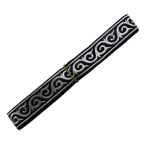 7 Yards 2cm Embroid Lace Trim Jacquard Ribbon for Kleidersäcke Vorhang DIY Zubehör für Kleidung Home Decor Hochzeit Tasche Riemen(Color 7) von MOHUIED