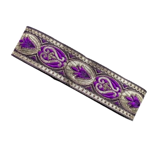 7 Yards 3, cm Jacquardband Spitzenbesatz gewebtes Gurtband for Kleidung Tasche Nähstoff für Kleidung Home Decor Hochzeit Tasche Riemen(Color 4) von MOHUIED