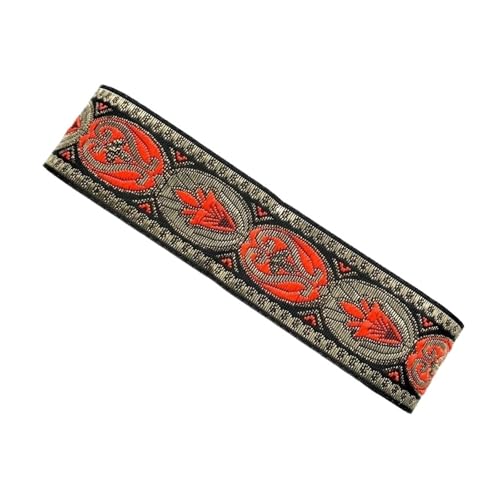 7 Yards 3, cm Jacquardband Spitzenbesatz gewebtes Gurtband for Kleidung Tasche Nähstoff für Kleidung Home Decor Hochzeit Tasche Riemen(Color 5) von MOHUIED