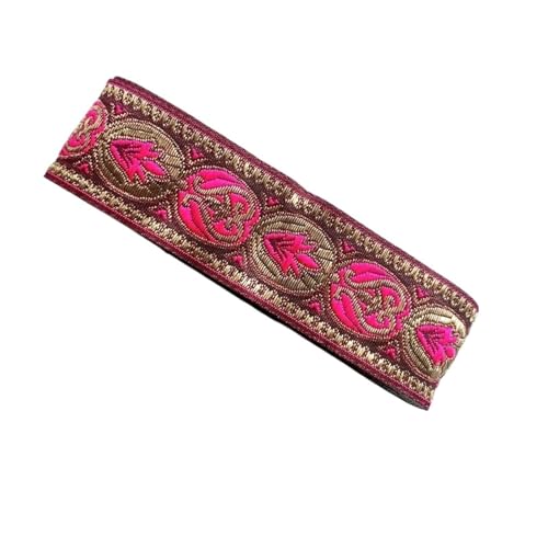 7 Yards 3, cm Jacquardband Spitzenbesatz gewebtes Gurtband for Kleidung Tasche Nähstoff für Kleidung Home Decor Hochzeit Tasche Riemen(Color 7) von MOHUIED