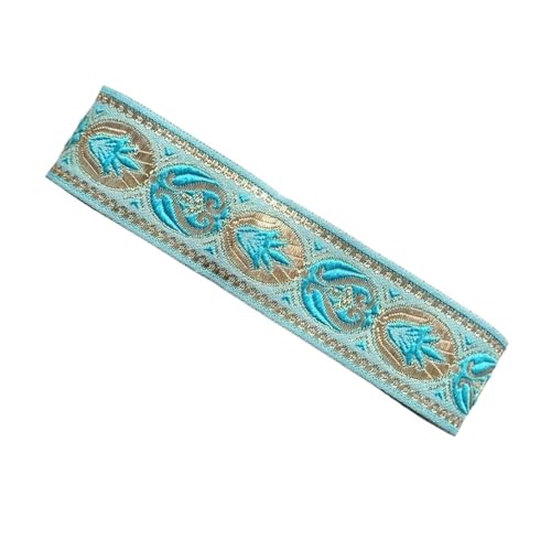 7 Yards 3, cm Jacquardband Spitzenbesatz gewebtes Gurtband for Kleidung Tasche Nähstoff für Kleidung Home Decor Hochzeit Tasche Riemen(Color 8) von MOHUIED
