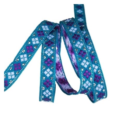 7 mt/los Breite 1 cm Vintage Handgemachte Gestickte Jacquard Bänder Kleidung Spitze Stoff für Kleidung Home Decor Hochzeit Tasche Riemen(Color 26) von MOHUIED