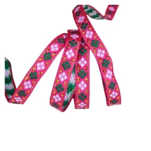 7 mt/los Breite 1 cm Vintage Handgemachte Gestickte Jacquard Bänder Kleidung Spitze Stoff für Kleidung Home Decor Hochzeit Tasche Riemen(Color 31) von MOHUIED