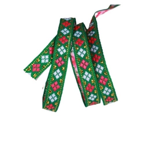 7 mt/los Breite 1 cm Vintage Handgemachte Gestickte Jacquard Bänder Kleidung Spitze Stoff für Kleidung Home Decor Hochzeit Tasche Riemen(Color 33) von MOHUIED