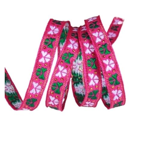 7 mt/los Breite 1 cm Vintage Handgemachte Gestickte Jacquard Bänder Kleidung Spitze Stoff für Kleidung Home Decor Hochzeit Tasche Riemen(Color 38) von MOHUIED