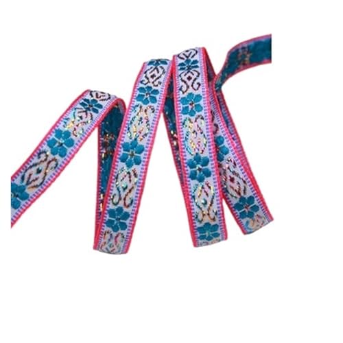 7 mt/los Breite 1 cm Vintage Handgemachte Gestickte Jacquard Bänder Kleidung Spitze Stoff für Kleidung Home Decor Hochzeit Tasche Riemen(Color 9) von MOHUIED