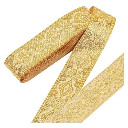 8,75 Yards/8 m Jacquardband, ca. 3,5 cm breites Band, flaches for Bekleidungszubehör für Kleidung Home Decor Hochzeit Tasche Riemen von MOHUIED