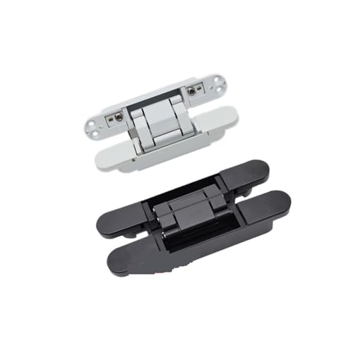 MOHUIED Flush Türen Heavy Duty Verdeckte Scharnier Kreuz Scharnier 177 * 28MM Scharniere für Möbel(177x28mm Black) von MOHUIED